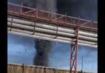 В подмосковном Раменском в четверг начался пожар на промышленном предприятии