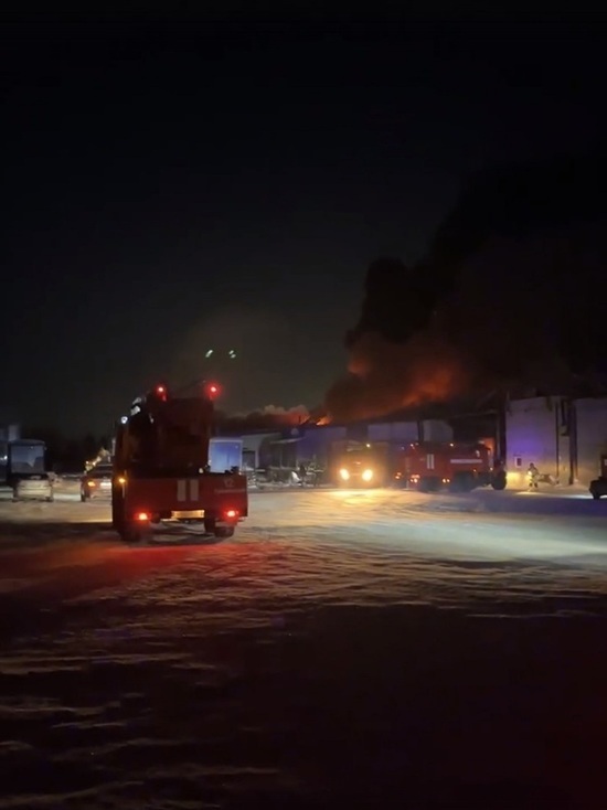 «Взрываются баллоны»: серьезный пожар тушат на промзоне в Губкинском