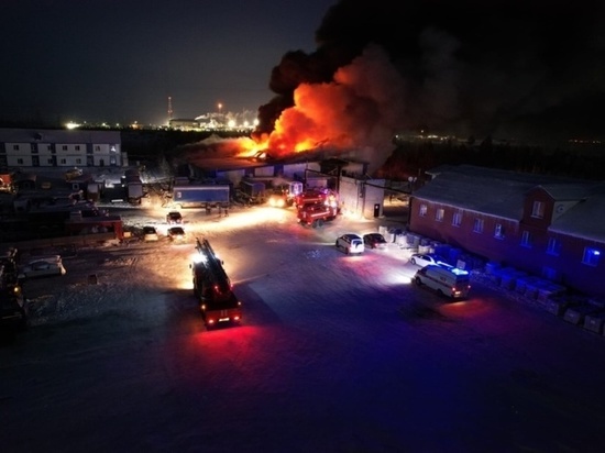 Горят бочки с ГСМ: пожар в Губкинском угрожает жизни спасателей