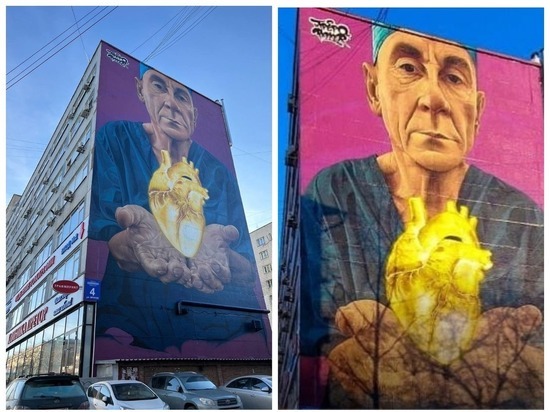 Вице-мэр Терешкова призвала сохранить граффити с врачом в Новосибирске