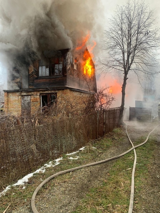 В Пензенской области пожар уничтожил две дачи