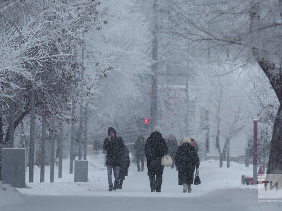 В Татарстане прогнозируют до 28 градусов мороза