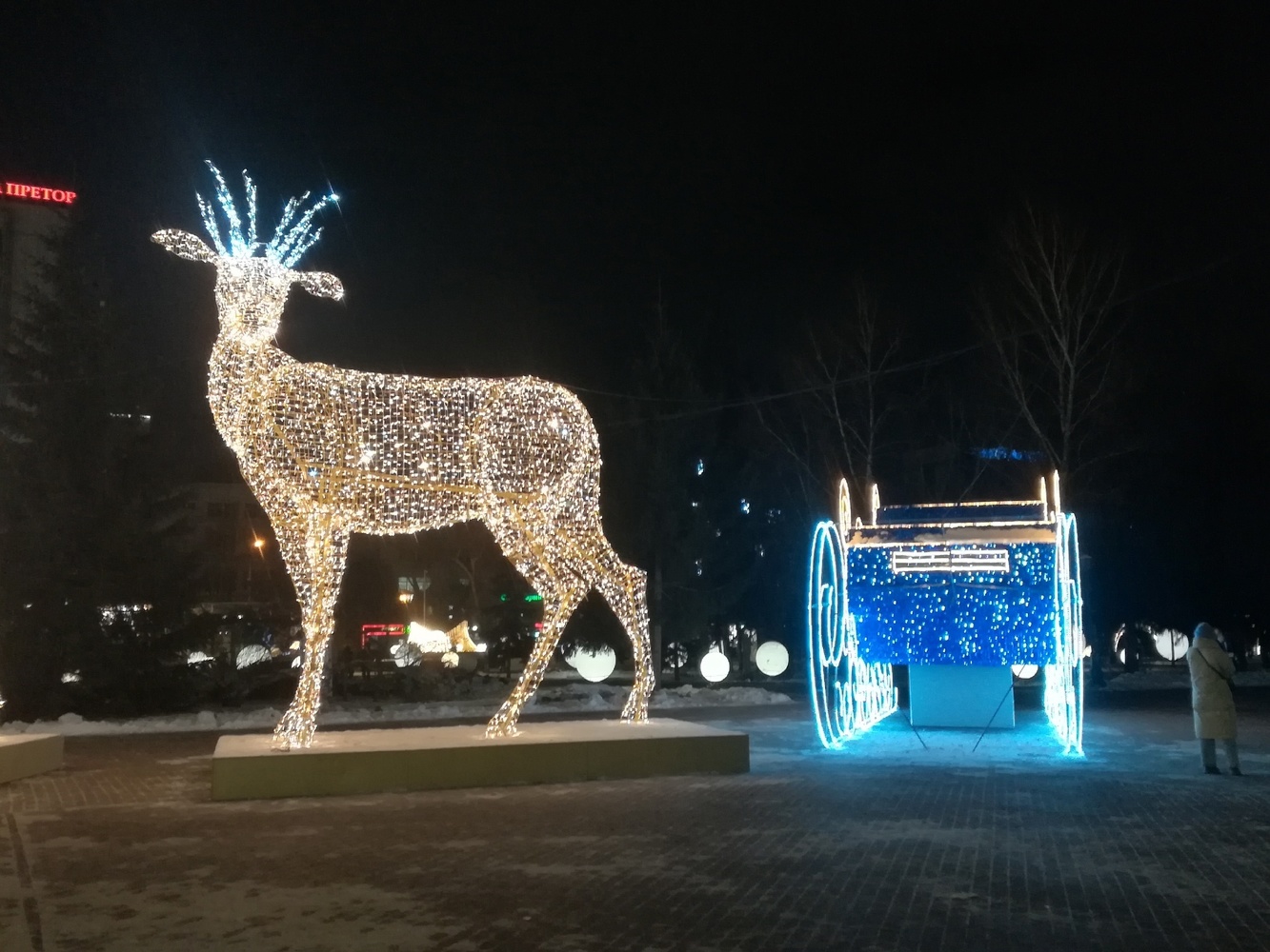 Новогодняя столица: как украсили Новосибирск к праздникам - 15 фото со сверкающей подсветкой и инсталляциями