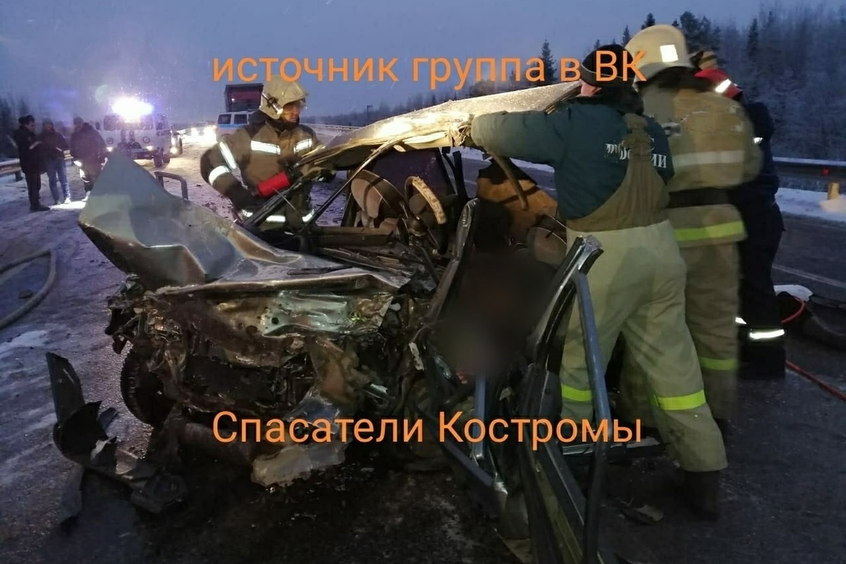 Два человека погибли в автокатастрофе на трассе «Кострома-Шарья-Киров-Пермь»