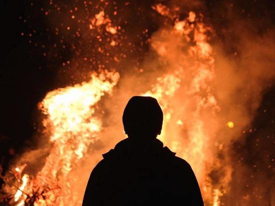 Дачный дом сгорел дотла в Чехове