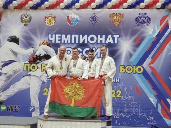 Четыре медали завоевали липчане на чемпионате России по рукопашному бою