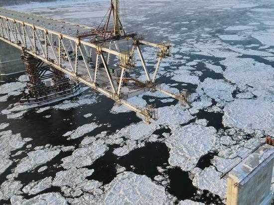 Высокогорский мост в Красноярском крае готов на 85%