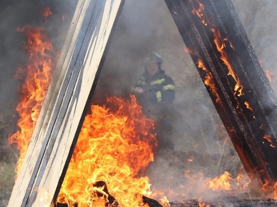 В Липецке из-за пожара на балконе загорелась квартира
