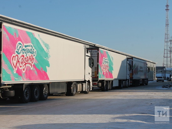 100 тонн гуманитарной помощи отправили из Казани в Лисичанск