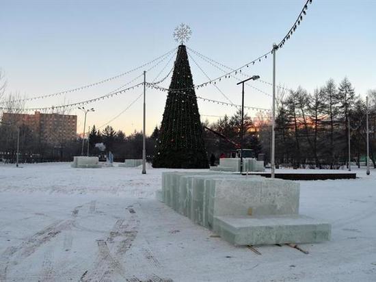 Ледовый городок Октябрьского района Красноярска украсят скульптурами богатырей
