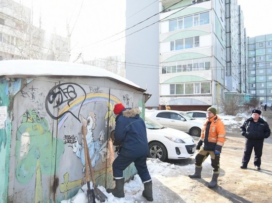 Продолжается демонтаж незаконно установленных построек в Вологде