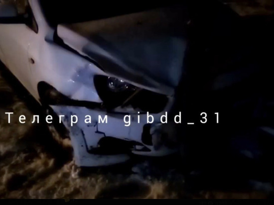 В Белгородской области перевернулся автомобиль, пострадала пожилая женщина