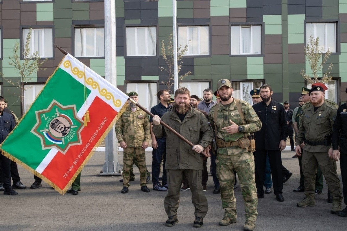 Отряд чеченцев на Украине