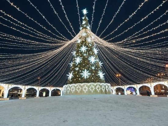 Главную елку города торжественно открыли в Мурманске