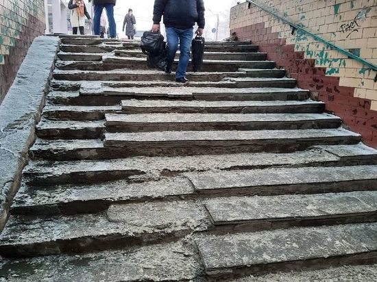 Жители Рязани пожаловались на состояние перехода у «Барса на Московском»