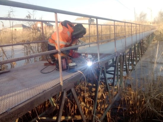 В Астрахани начался ремонт моста через ерик Солянка