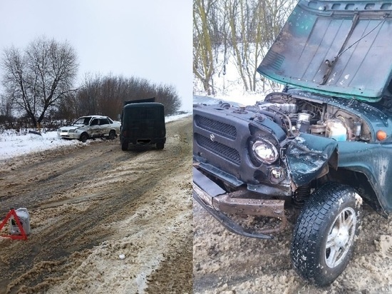 В Орловской области на заснеженной трассе произошло жёсткое ДТП