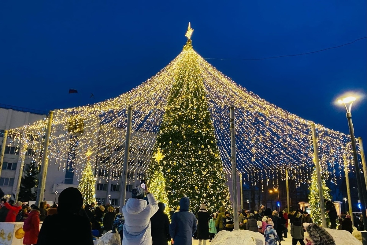 архангельск елка на площади