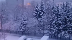 Столицу накрыл мощный снегопад: видео заснеженных улиц