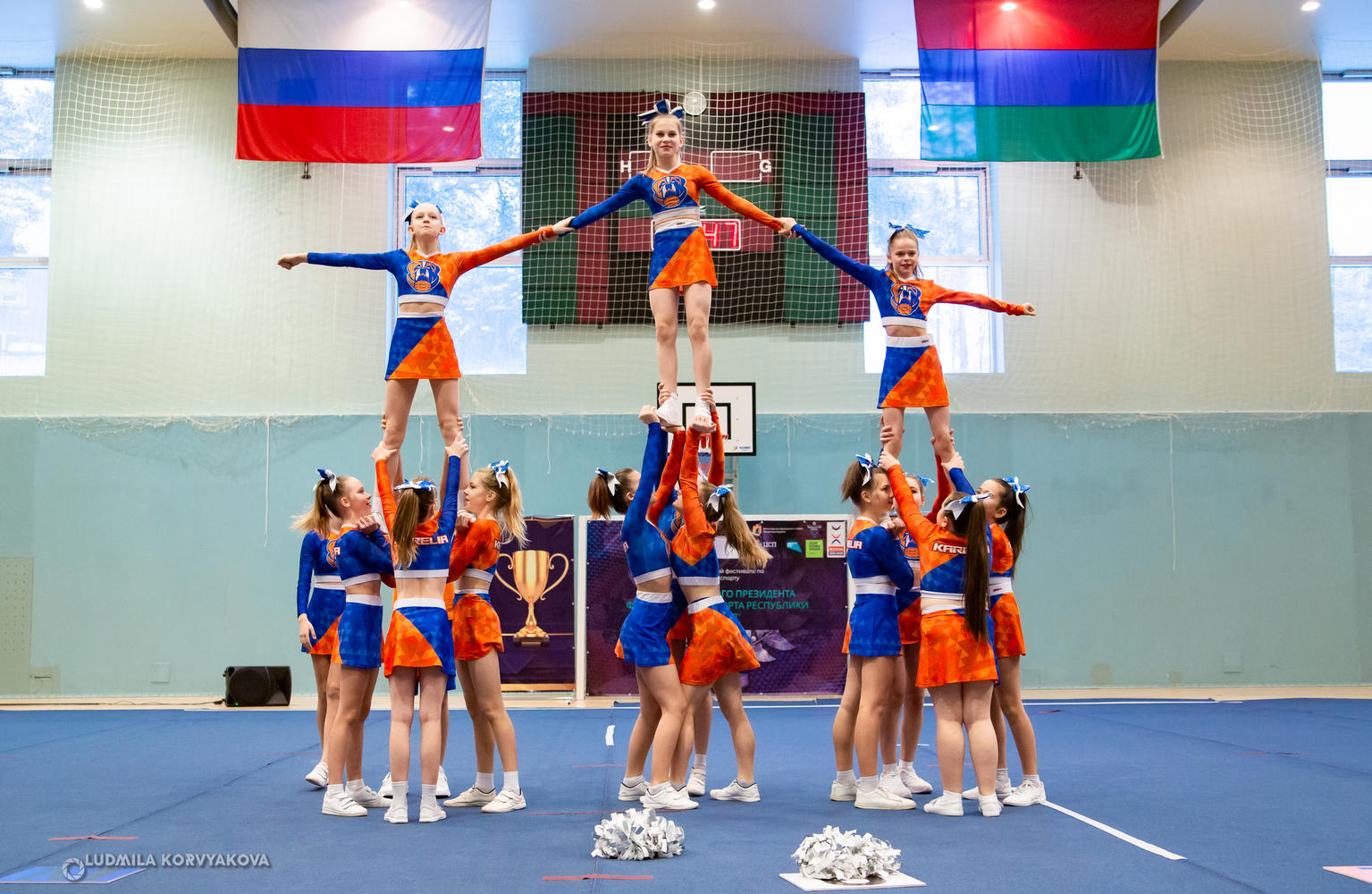 Chidleaders showed impressive training results at the sports festival in Karelia