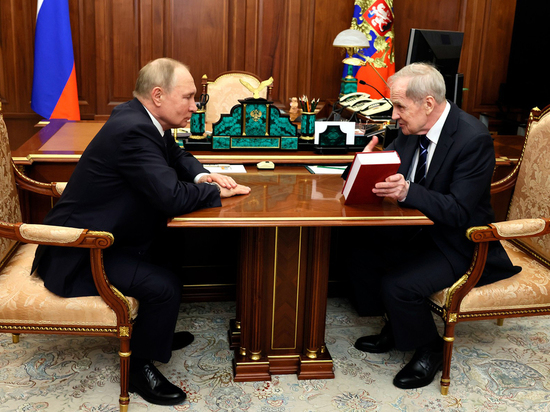 Путин пошутил на встрече с главой Конституционного суда Зорькиным