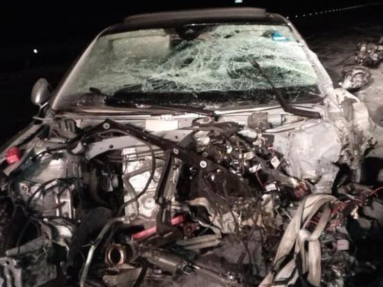 Водитель Volkswagen врезался в фуру на трассе в Забайкалье