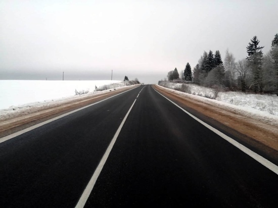 Участок дороги от Изборска до Эстонии отремонтировали по нацпроекту