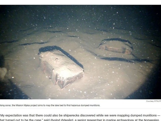 Средневековый корабль найден в самом большом озере Норвегии