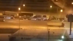 На Москву обрушился сильнейший снегопад: видео городских пробок