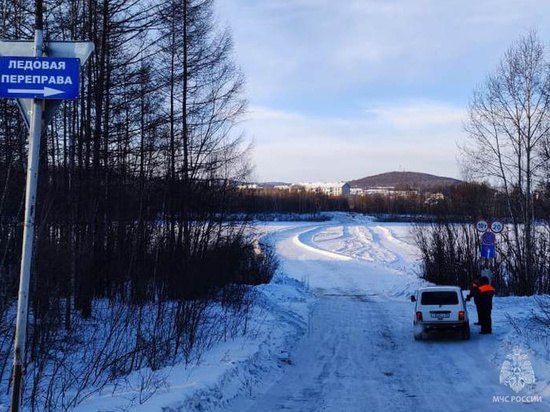 В Приамурье на реке Тынде начала работать ледовая переправа