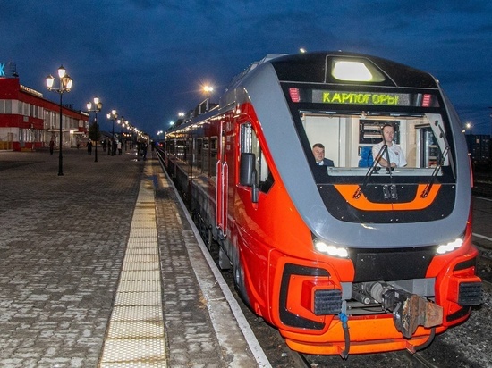 Пригородные поезда по маршруту Архангельск – Карпогоры будут курсировать 1 и 2 января