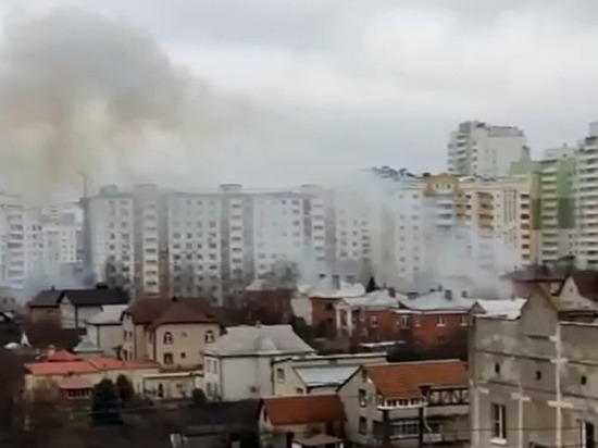 Опубликовано видео из Белгорода после срабатывания ПВО