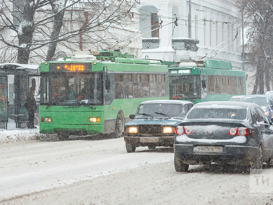 В Казани из-за непогоды изменили маршруты троллейбусов