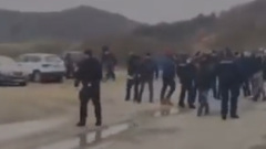 Появилось видео беспорядков предположительно на границе с Сербией и Косово