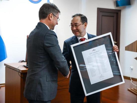 Глава Якутии поблагодарил компанию АЛРОСА за поддержку проекта «100 именных алмазов»