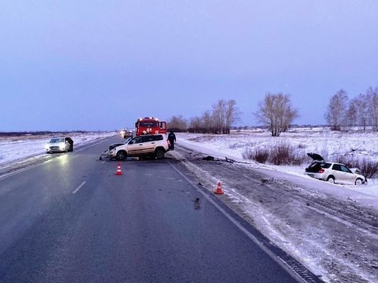 Один человек погиб и четверо пострадали в аварии на трассе под Омском