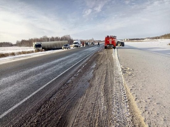 Водитель погиб в аварии Honda и Volvo в Новосибирской области