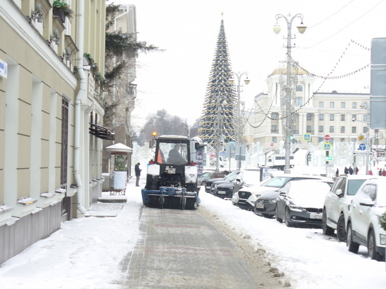 На расчистку дорог и тротуаров от снега в Белгороде вывели 89 машин
