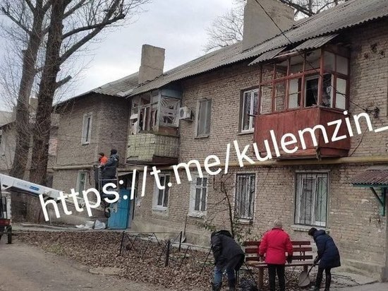 Шесть жилых домов и церковь пострадали от обстрела в Донецке