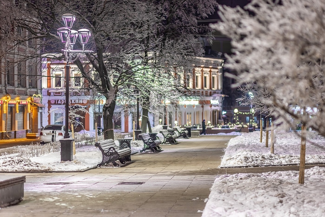Ночной Нижний Новгород - самая яркая ночь в году - 22 декабря 2022 года