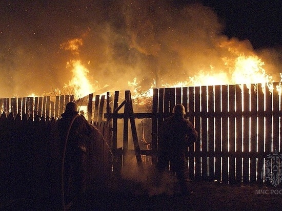 В селе Московское на пожаре погиб человек