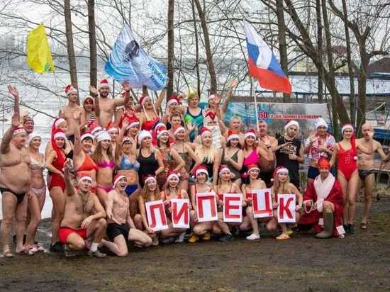 Липецкие моржи приняли участие в акции «Закаленная Россия – Сильная страна»