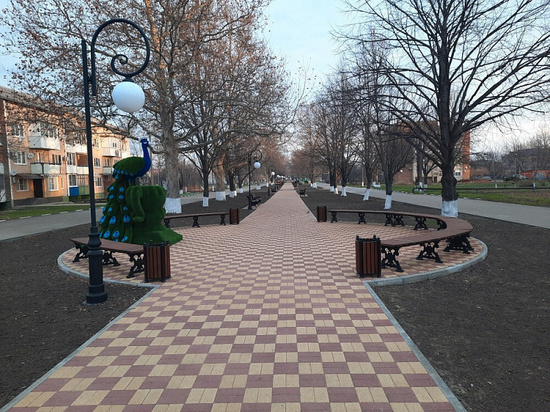 В Успенском районе Кубани благоустроили аллею
