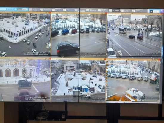 Мэрия показала обзор площади Ленина в Воронеже с камер видеонаблюдения