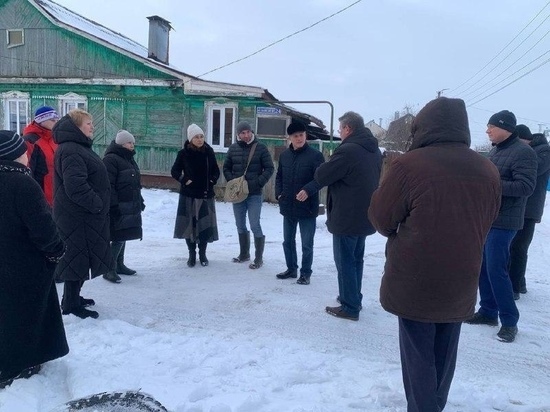 В Курске из-за оттепели на некоторых улицах затопило дома