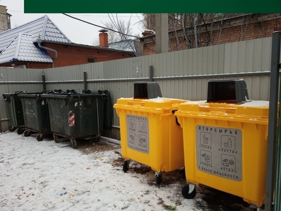 На улицах Мичуринска появится более 100 контейнеров для раздельного сбора отходов