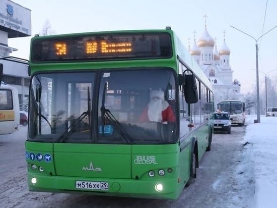 В новогоднюю ночь в Архангельске будет курсировать «сульфатский» автобус