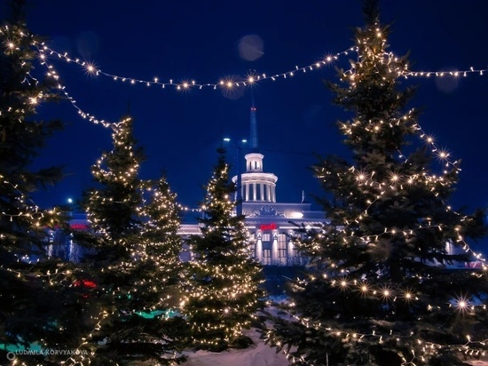 Как украсили Петрозаводск к Новому году