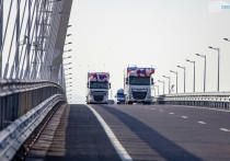 Длина пробки перед въездом на Крымский мост со стороны Кубани превысила пять километров