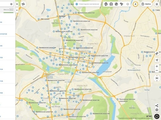 Белгородцы могут воспользоваться интерактивной картой укрытий без выхода в Интернет